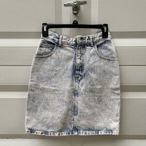 Vintage Guess Acid Wash Denim Skirt